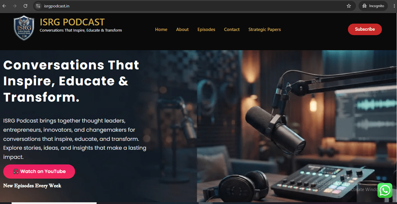 Indian Strategic Research Group Homepage