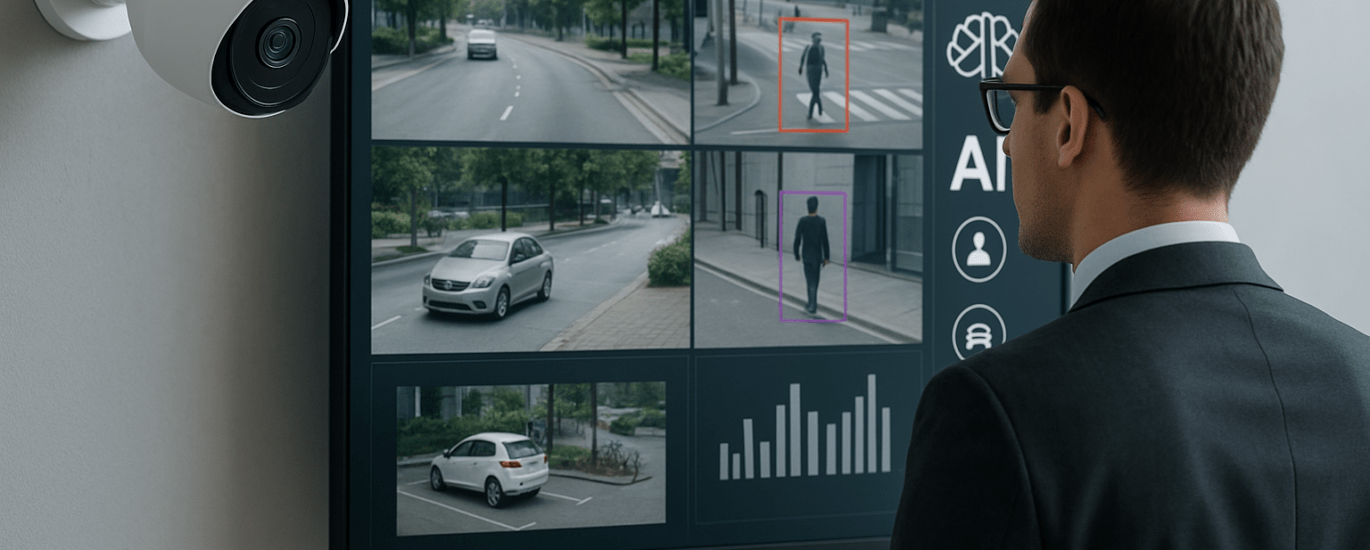 AI-powered CCTV (intelligent video analytics)